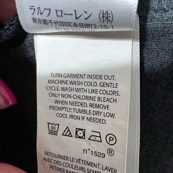 Polo Ralph Lauren Men's Black and Gray Aztec, Southwestern Patterned Hoodie. M - Picture 8 of 14